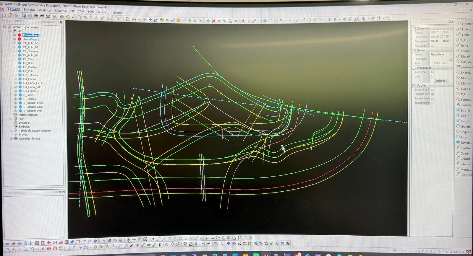 Modelação técnica de calçado ortopédico LOLA em software de desenvolvimento